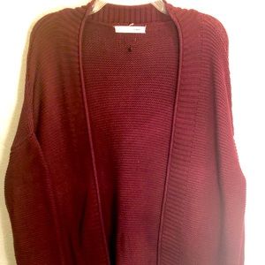 Dark Red Cardigan